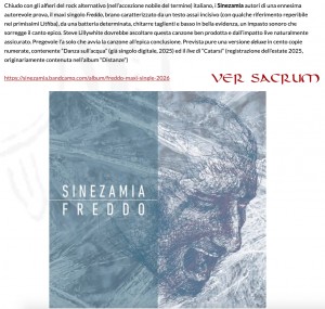 Versacrum, Aprile 2026